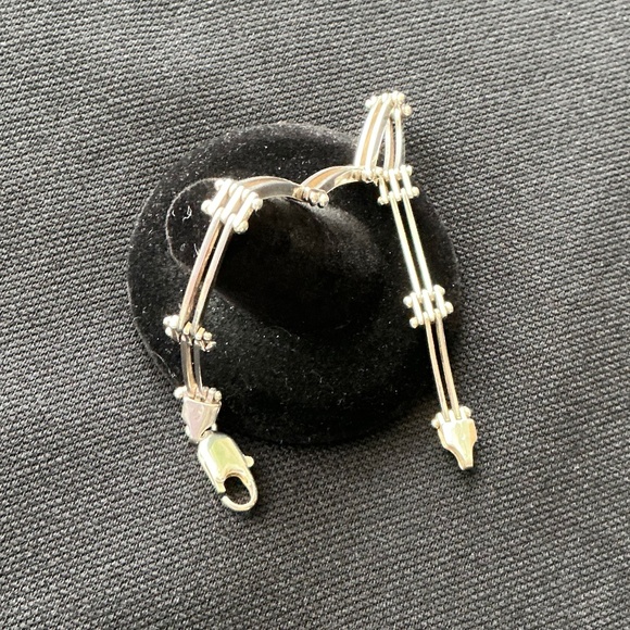 Sterling Silver Bracelet Vintage Made in Italy - Picture 2 of 6